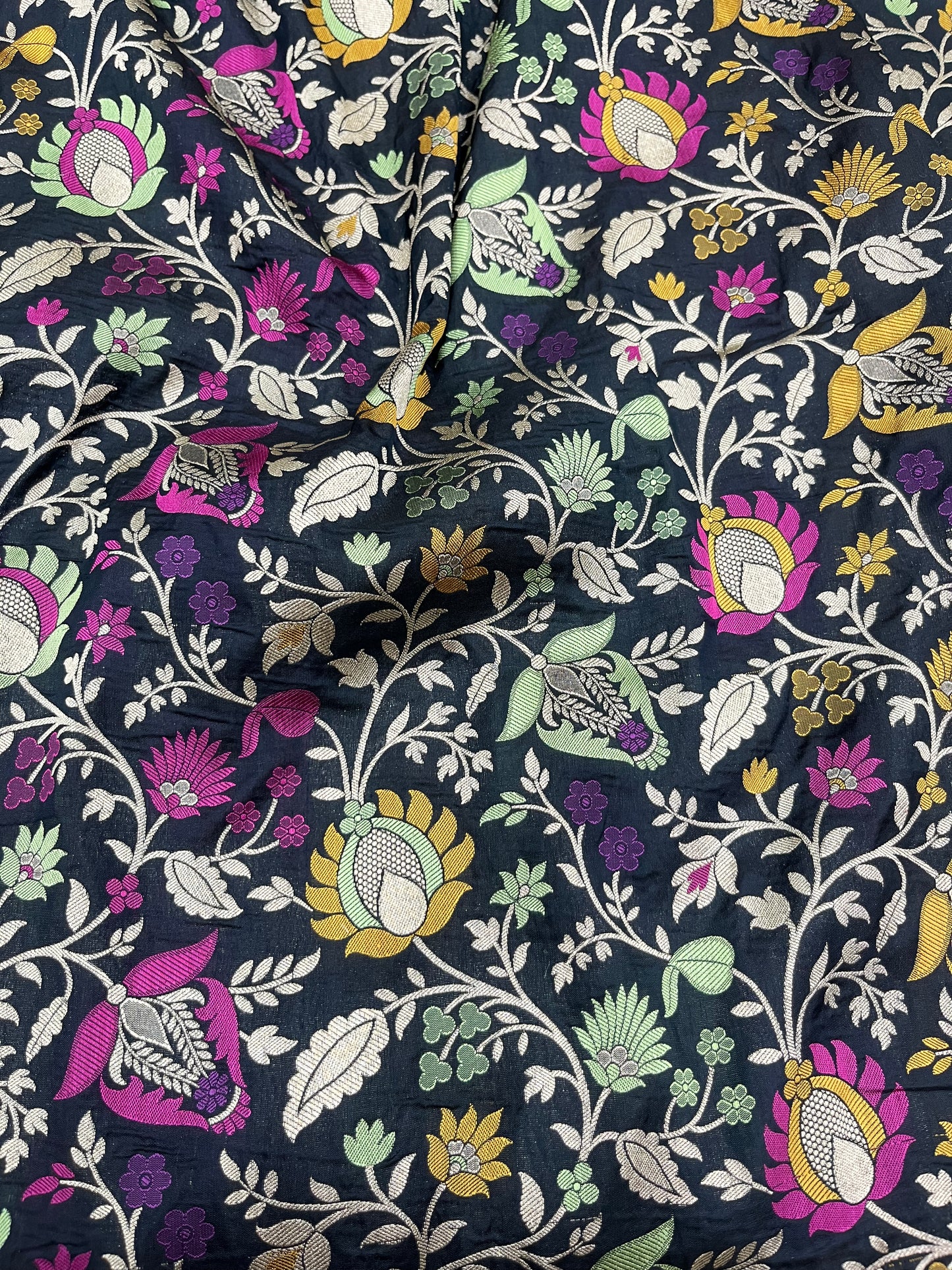 Black Tilfi Pure Katan Silk Saree