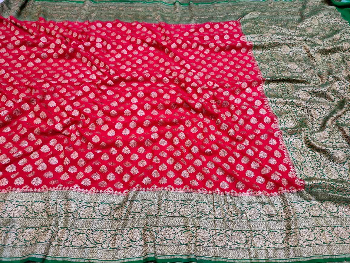 Khaddi Georgette Banarasi Saree