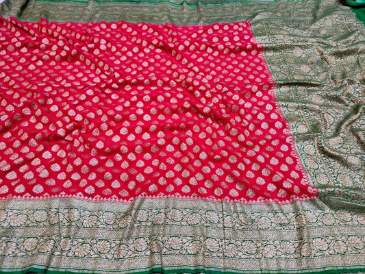 Khaddi Georgette Banarasi Saree