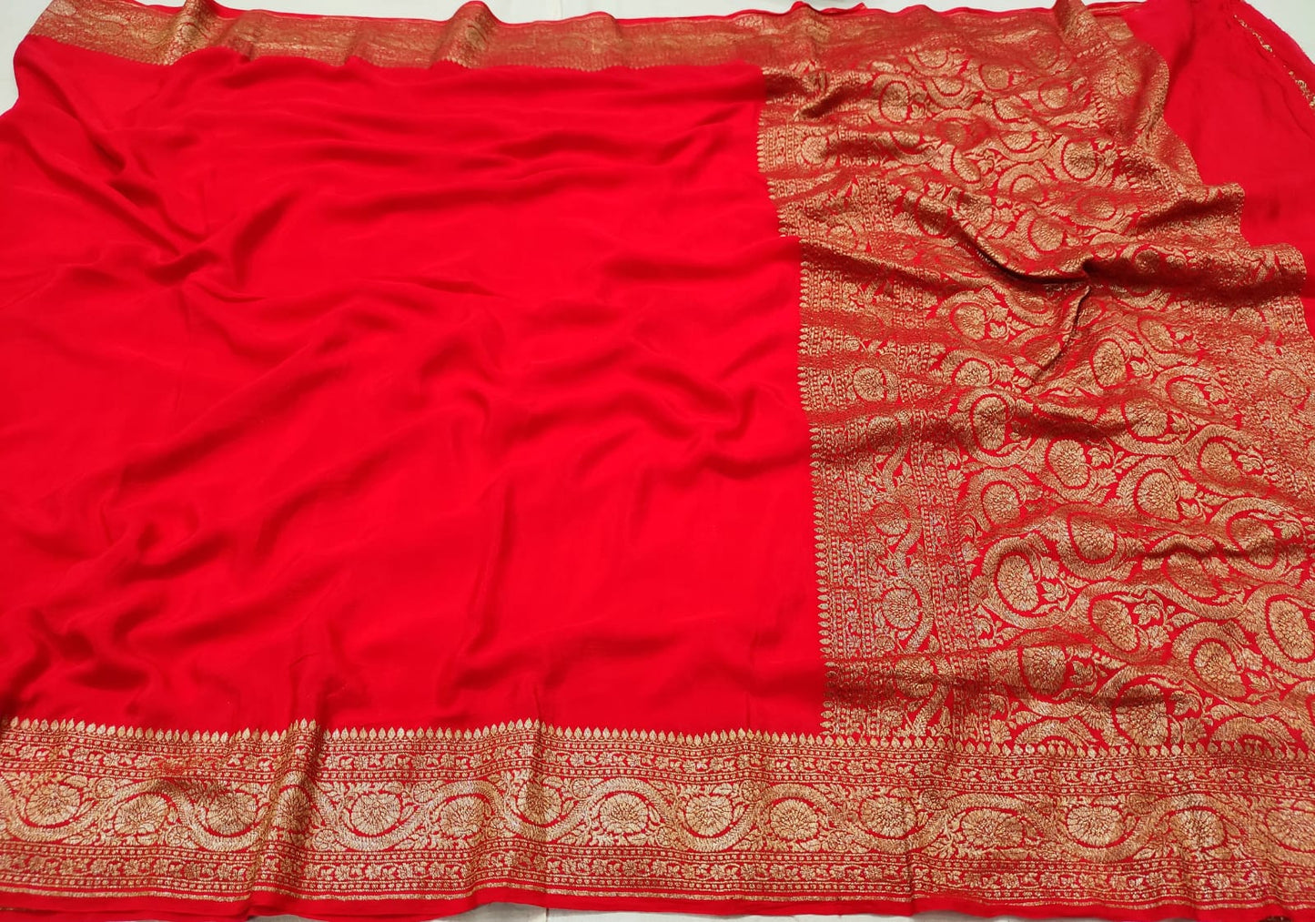 Banarasi Pure crep silk saree