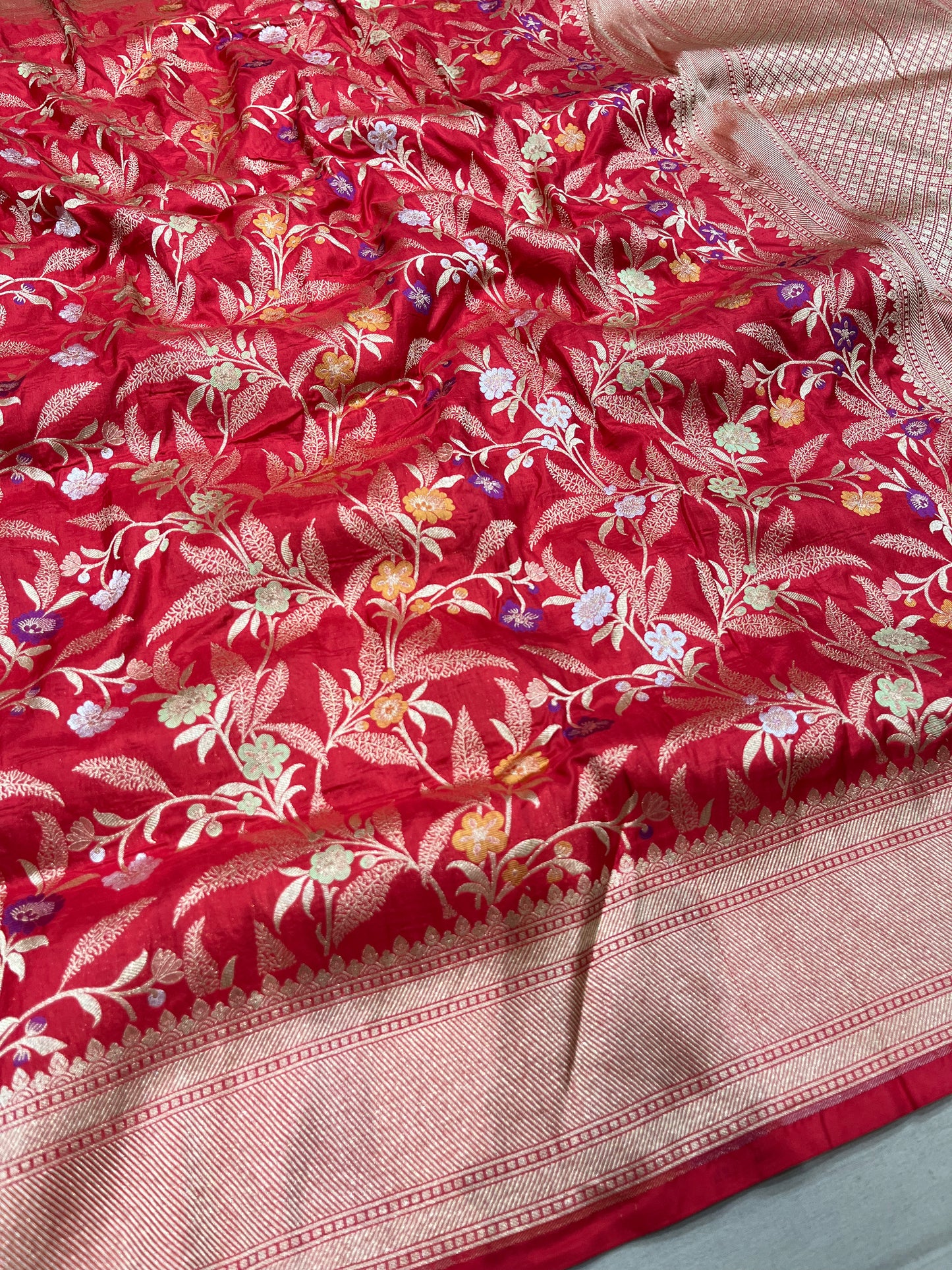 RED BANARASI SILK SAREE
