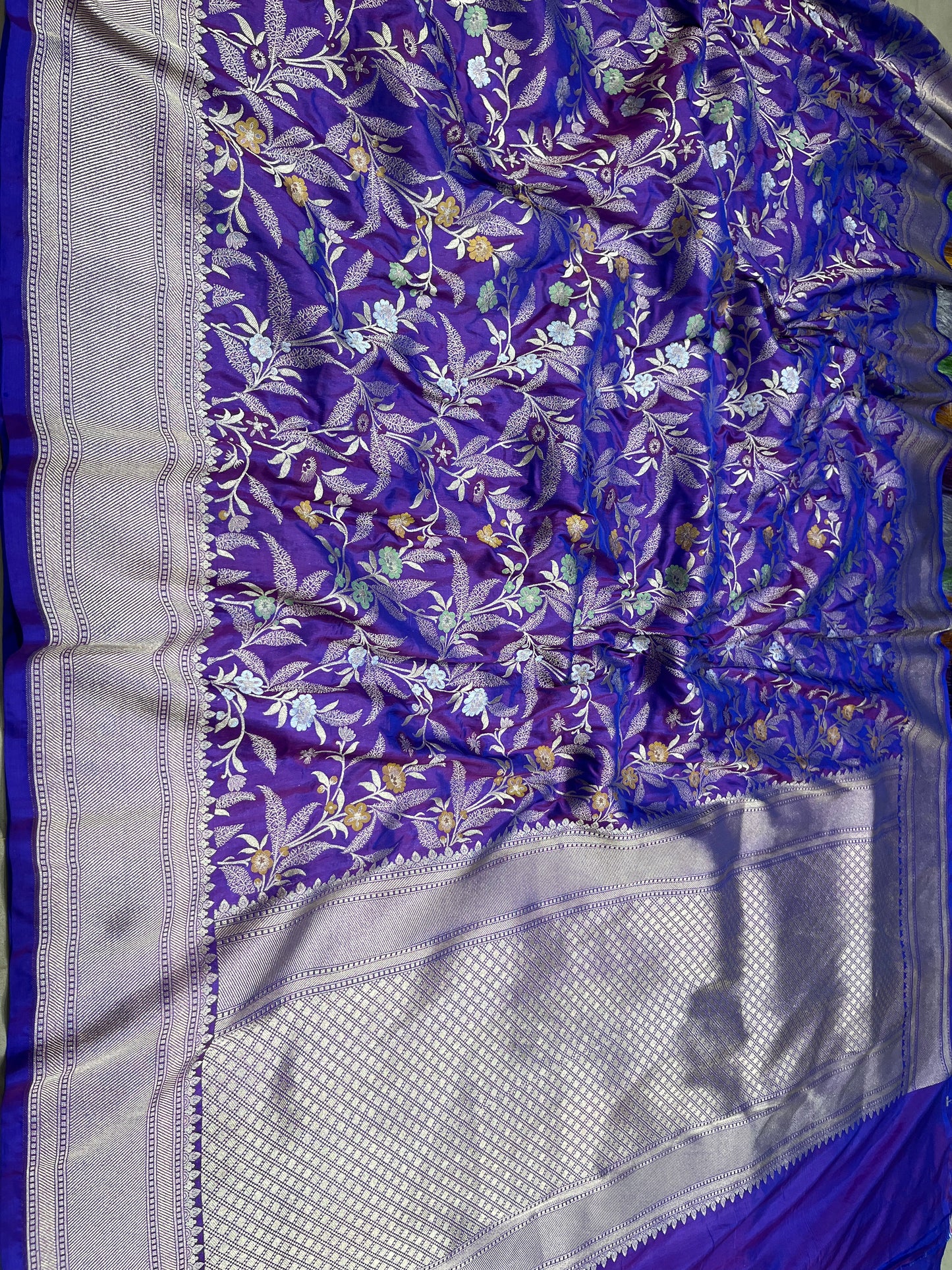 BLUE BANARASI SILK SAREE