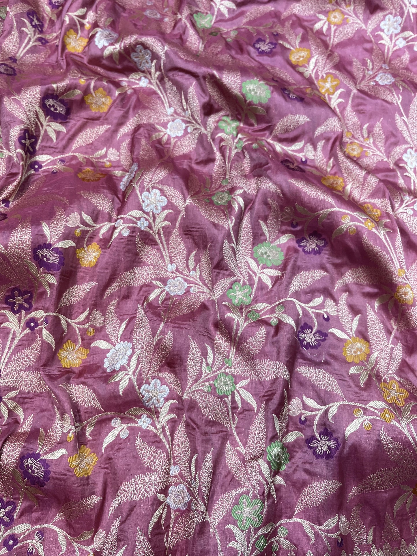 PINK BANARASI SILK SAREE