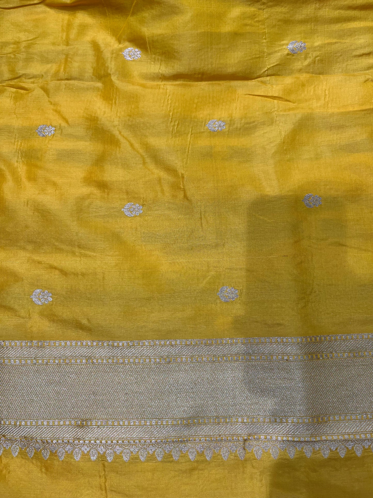 YELLOW BANARASI SILK SAREE
