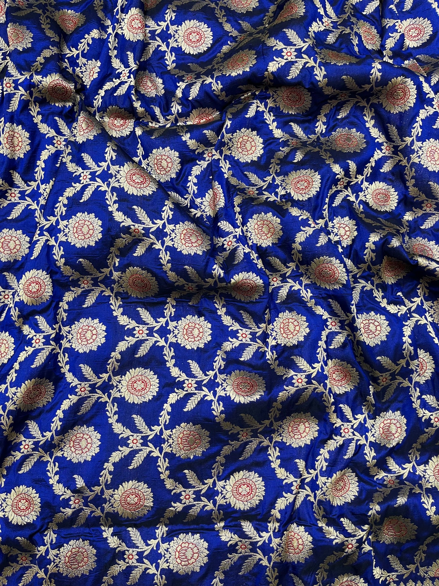 Blue banarasi pure silk nita ambani saree