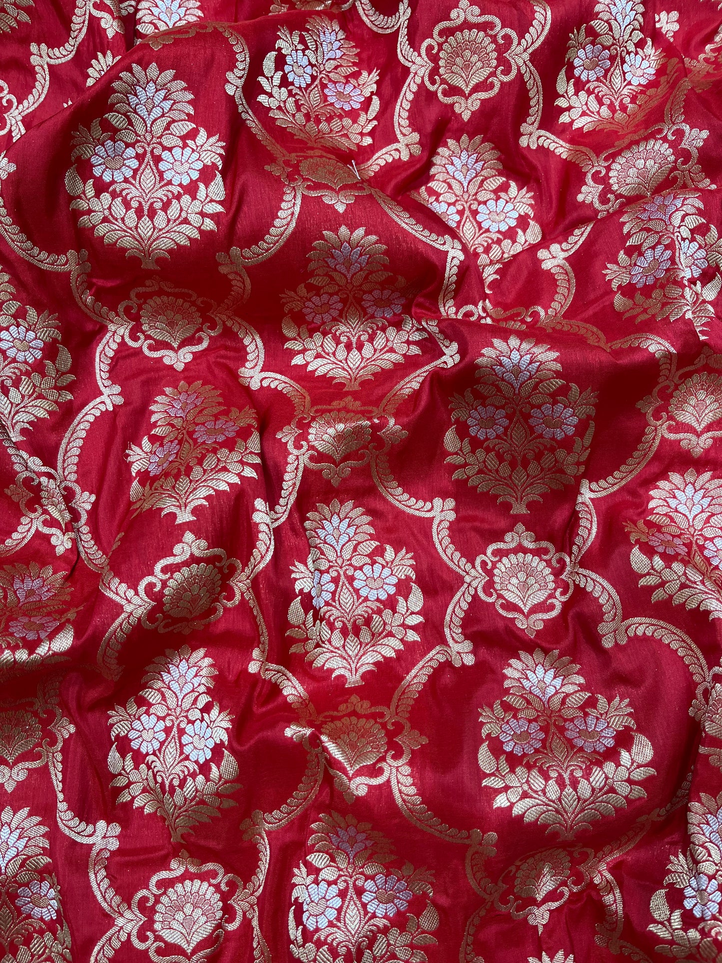 Red sona roopa banarasi pure silk saree