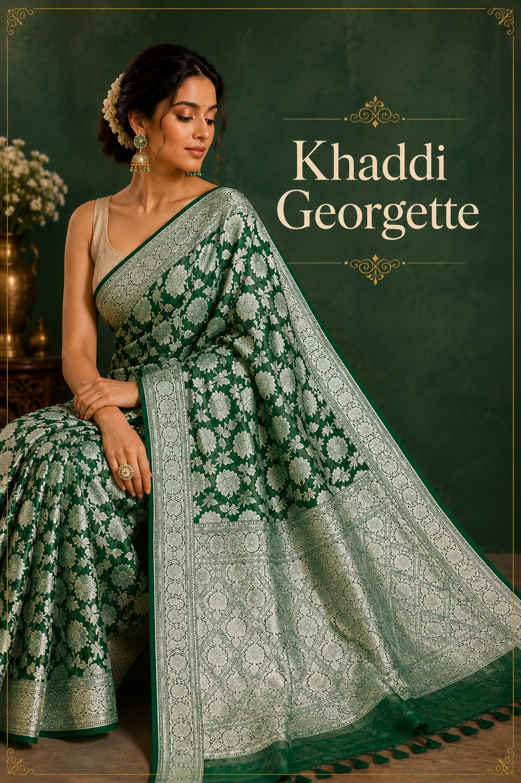 KHADDI GEORGETTE SAREE