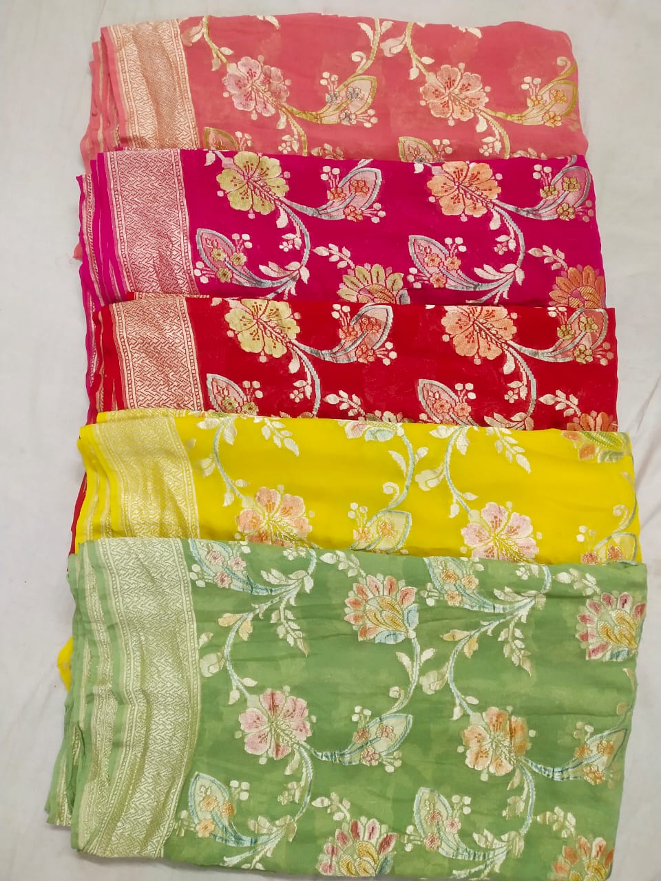 MEENAKARI KHADDI GEORGETTE