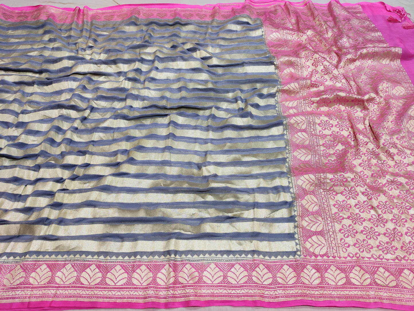 Khaddi georgette saree