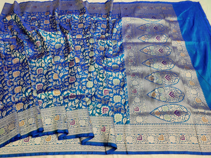 Mayura Royale Handwoven Banarasi Pure Katan Silk Meenakari Saree