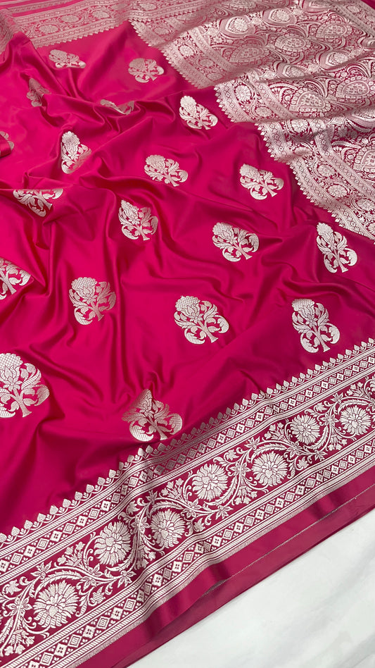 Rani Pink Mashru Silk Saree