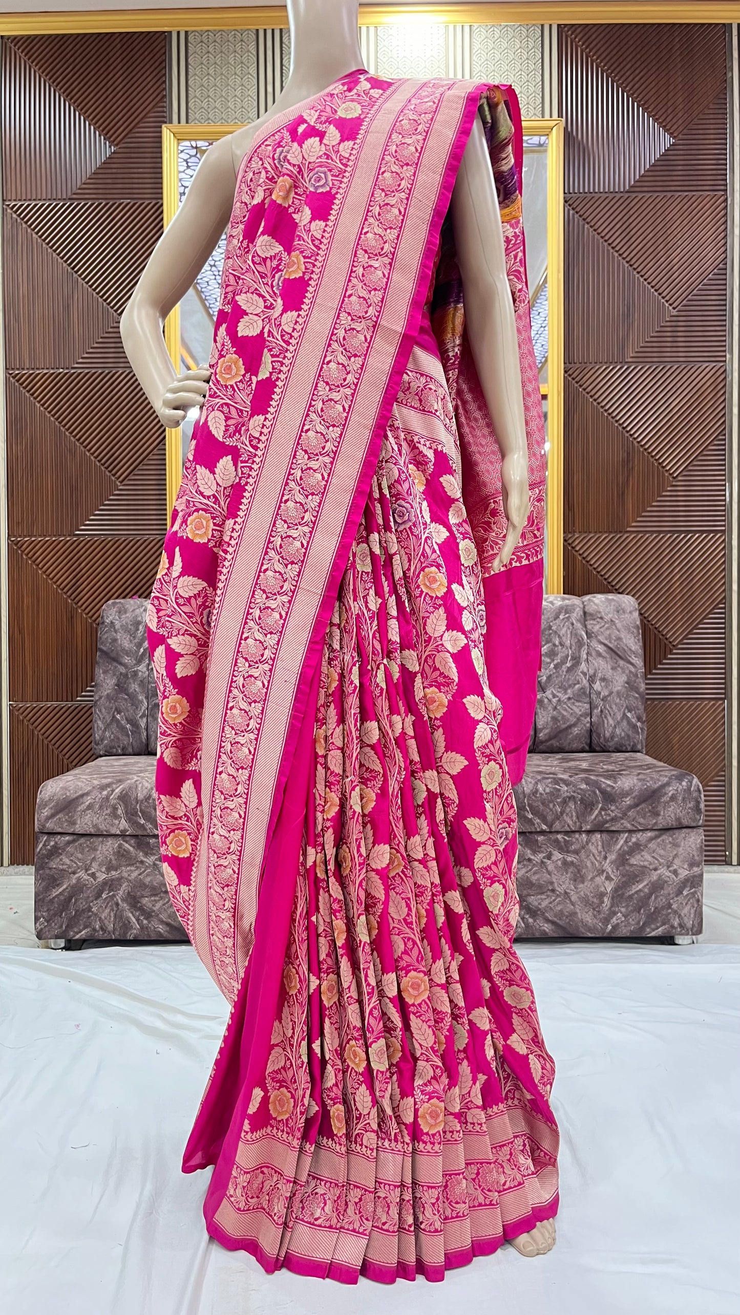 RANI PINK PURE KATAN SILK SAREE