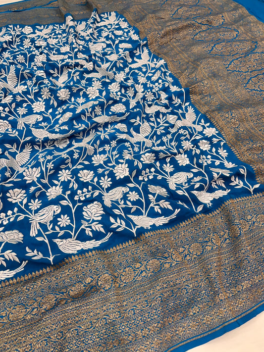 Blue Parsigara Saree