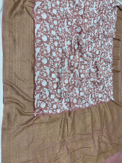 OldRose Dusty Pink Parsigara Saree