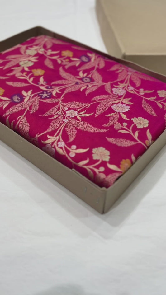MAGENTA RANI BANARASI SILK SAREE
