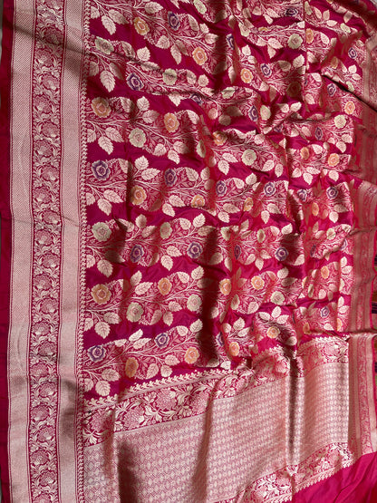 REDIES PINK BANARASI SAREE