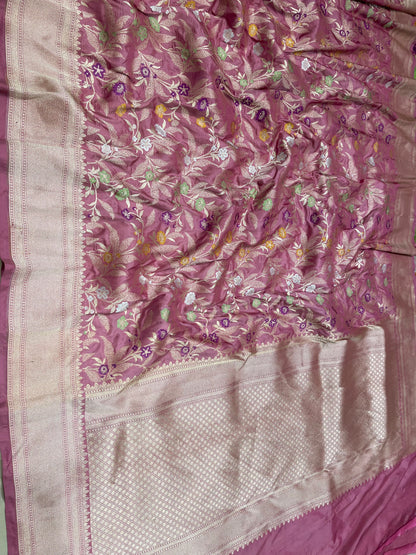 PINK BANARASI SILK SAREE