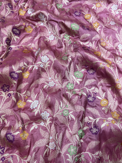 PINK BANARASI SILK SAREE