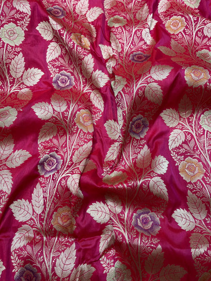REDIES PINK BANARASI SAREE